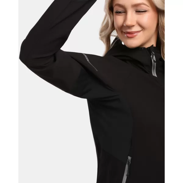  Dámská softshellová bunda KILPI BALEO-W 1L0114KI ČERNÁ 