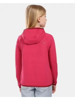 Dívčí fleece mikina KILPI MEMPHIS-JG 1J0202KI RŮŽOVÁ