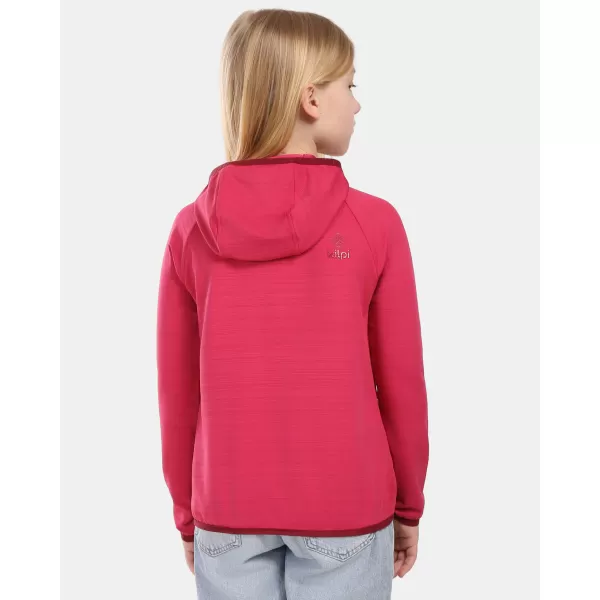  Dívčí fleece mikina KILPI MEMPHIS-JG 1J0202KI RŮŽOVÁ 