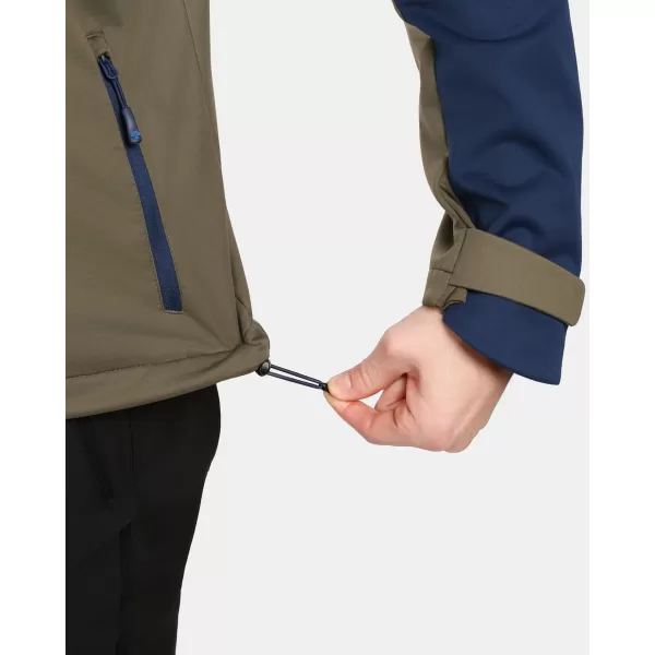  Pánská softshellová bunda KILPI ONTAVIO-M 1M0112KI KHAKI 
