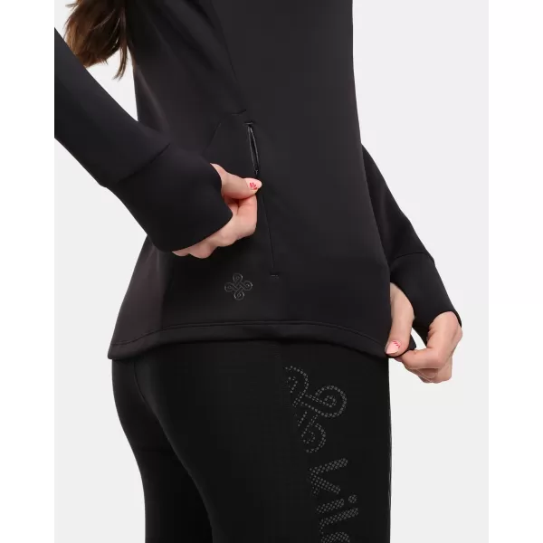  Dámská fleece mikina KILPI LAJEN-W 1L0205KI ČERNÁ 