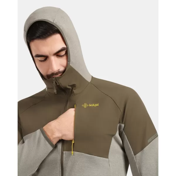  Pánská fleece mikina KILPI NASHVILLE-M 1M0201KI ZELENÁ 