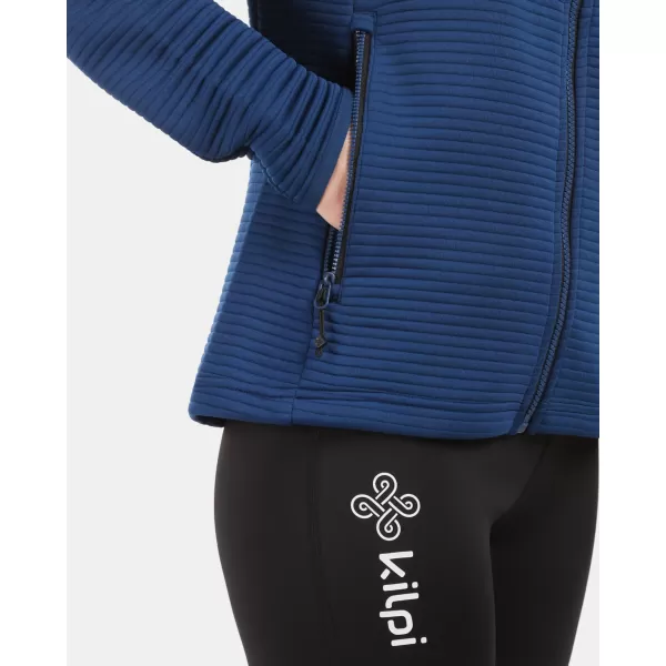  Dámská fleece mikina KILPI TANALI-W 1L0202KI TMAVĚ MODRÁ 