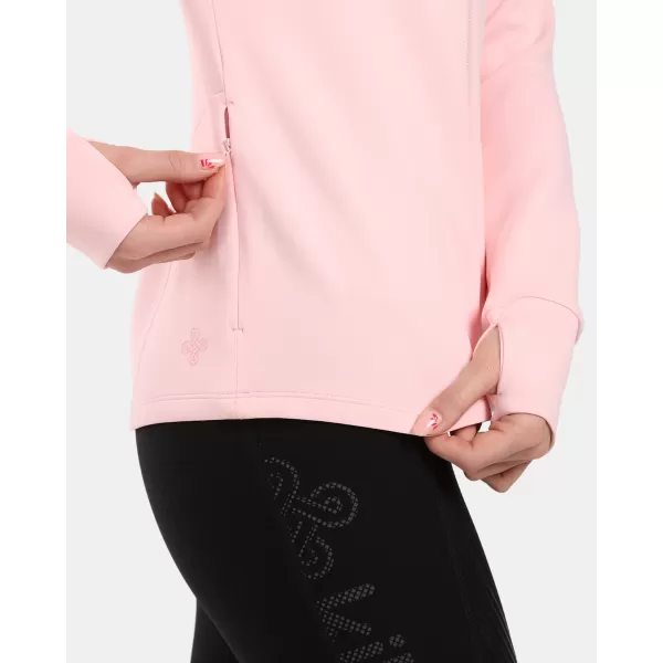  Dámská fleece mikina KILPI LAJEN-W 1L0205KI SVĚTLE RŮŽOVÁ 