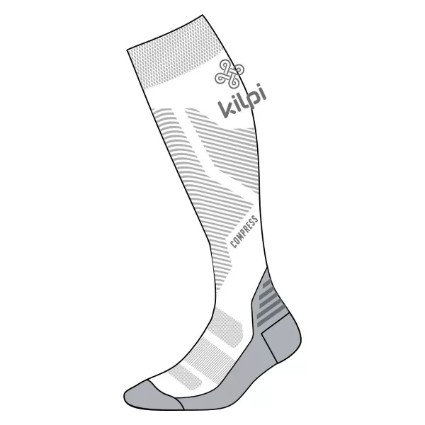  Ponožky KILPI COMPRESS-U 1U0875KI BÍLÁ 
