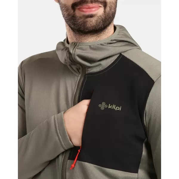  Pánská fleece mikina KILPI SEVELEN-M 1M0202KI ZELENÁ 