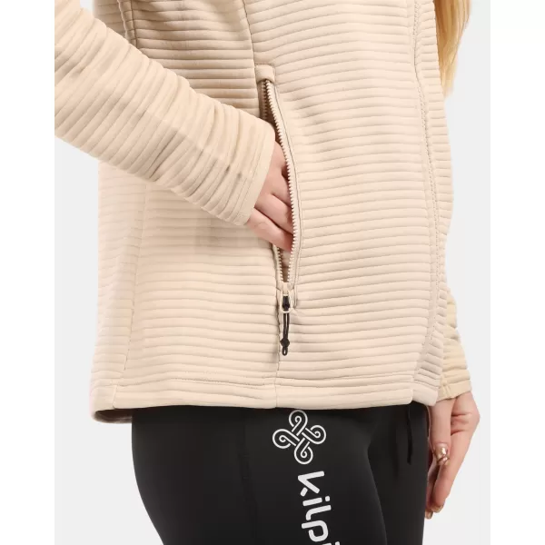  Dámská fleece mikina KILPI TANALI-W 1L0202KI BÉŽOVÁ 