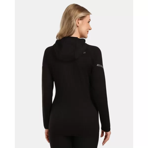  Dámská fleece mikina KILPI MEMPHIS-W 1L0201KI ČERNÁ 
