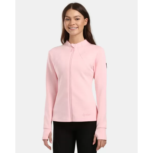  Dámská fleece mikina KILPI LAJEN-W 1L0205KI SVĚTLE RŮŽOVÁ 