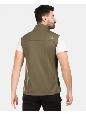 Pánská softshellová vesta KILPI NOIL-M 1M0116KI KHAKI