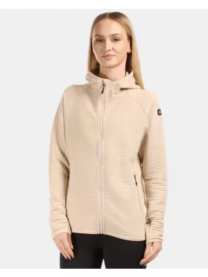 Dámská fleece mikina KILPI TANALI-W 1L0202KI BÉŽOVÁ