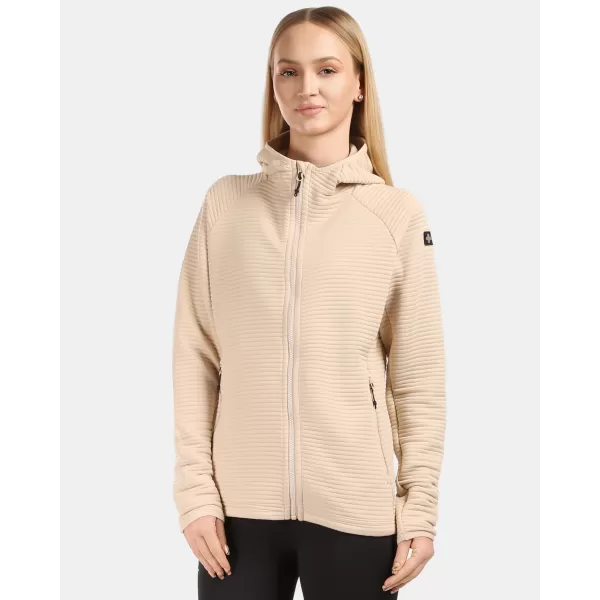  Dámská fleece mikina KILPI TANALI-W 1L0202KI BÉŽOVÁ 