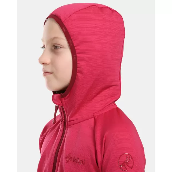  Dívčí fleece mikina KILPI MEMPHIS-JG 1J0202KI RŮŽOVÁ 