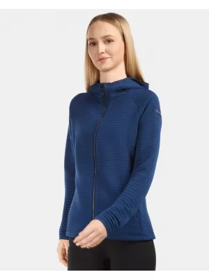 Dámská fleece mikina KILPI TANALI-W 1L0202KI TMAVĚ MODRÁ