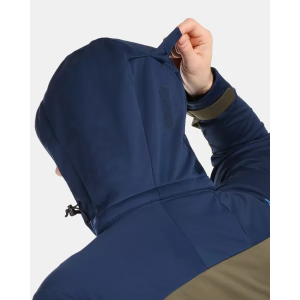  Pánská softshellová bunda KILPI ONTAVIO-M 1M0112KI KHAKI 