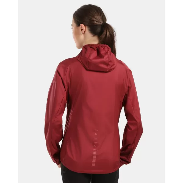  Dámská větrovka KILPI ROSA-W 1L0109KI TMAVĚ ČERVENÁ 