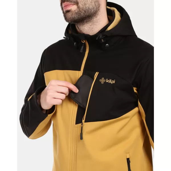  Pánská softshellová bunda KILPI ONTAVIO-M 1M0112KI ZLATÁ 