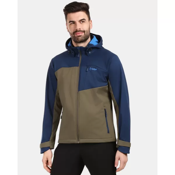  Pánská softshellová bunda KILPI ONTAVIO-M 1M0112KI KHAKI 