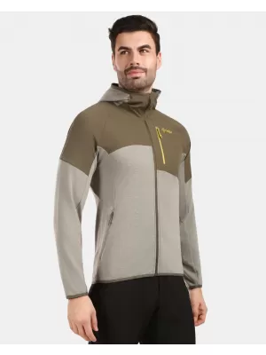 Pánská fleece mikina KILPI NASHVILLE-M 1M0201KI ZELENÁ