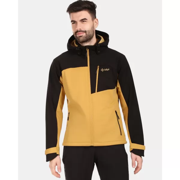  Pánská softshellová bunda KILPI ONTAVIO-M 1M0112KI ZLATÁ 