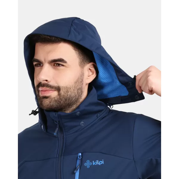  Pánská softshellová bunda KILPI ONTAVIO-M 1M0112KI TMAVĚ MODRÁ 