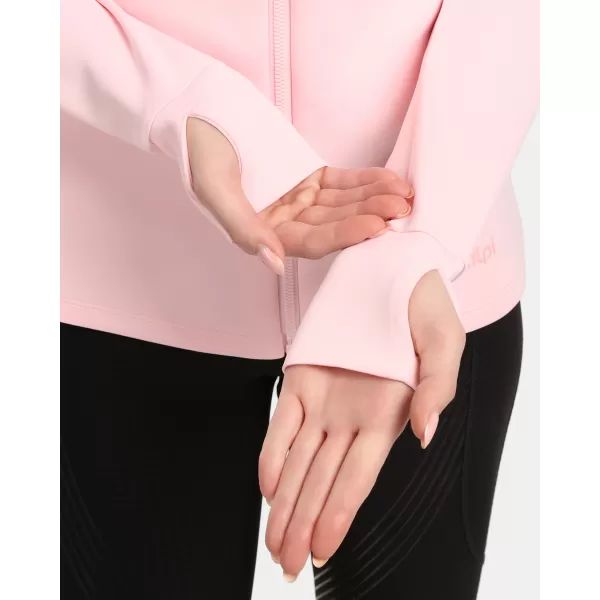  Dámská fleece mikina KILPI LAJEN-W 1L0205KI SVĚTLE RŮŽOVÁ 