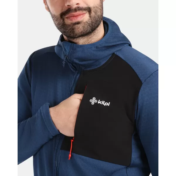  Pánská fleece mikina KILPI SEVELEN-M 1M0202KI TMAVĚ MODRÁ 