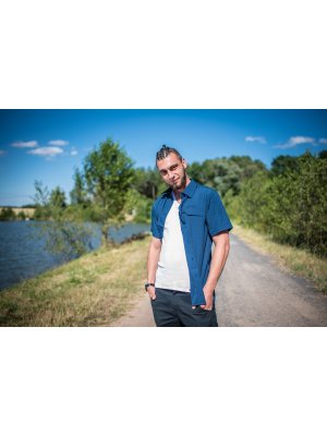 Pánská košile KILPI BOMBAY-M KM0151KI TMAVĚ MODRÁ