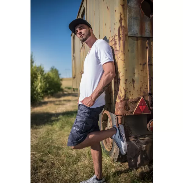  Pánské kraťasy KILPI ASHER-M KM0240KI TMAVĚ ŠEDÁ 
