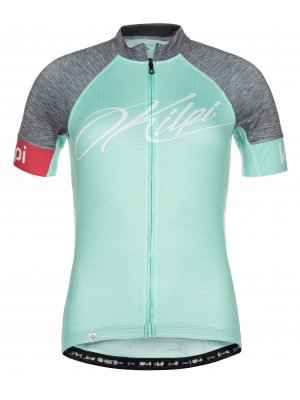 Dámský cyklistický dres KILPI ADAMELLO-W ML0040KI TYRKYSOVÁ