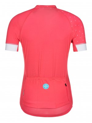 Dámský cyklistický dres KILPI WILD-W ML0042KI RŮŽOVÁ