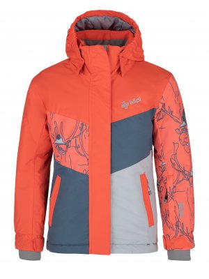 Dívčí lyžařská bunda KILPI MILS-JG NJ0020KI KORÁLOVÁ