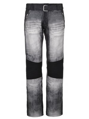 Dámské softshellové kalhoty KILPI JEANSO-W NLX079KI ČERNÁ