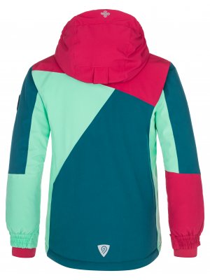 Dívčí lyžařská bunda KILPI SAARA-JG NJ0019KI TYRKYSOVÁ