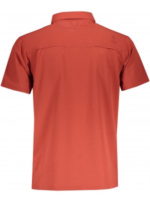 Pánská košile KILPI BOMBAY-M PM0020KI TMAVĚ ČERVENÁ