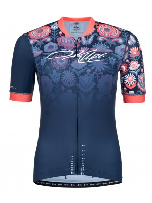 Dámský cyklistický dres KILPI ORETI-W PL0043KI TMAVĚ MODRÁ