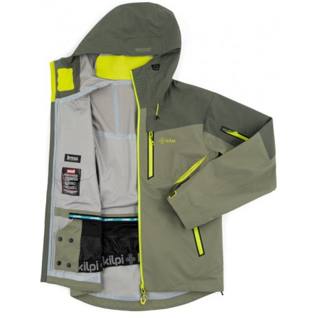  Pánská hardshell bunda KILPI HASTAR-M QM0101KI KHAKI 