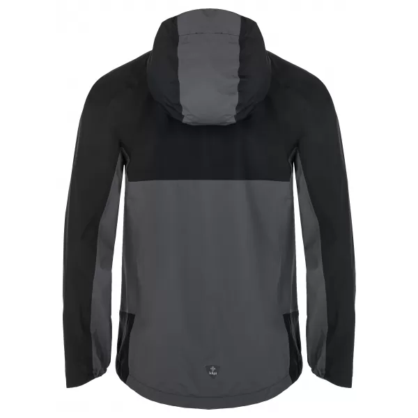  Pánská hardshell bunda KILPI HURRICANE-M QM0109KI TMAVĚ ŠEDÁ 