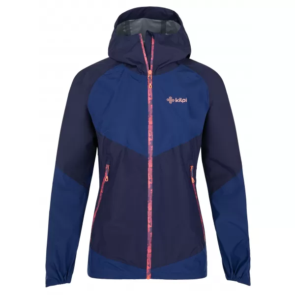  Dámská hardshell bunda KILPI HURRICANE-W QL0107KI TMAVĚ MODRÁ 