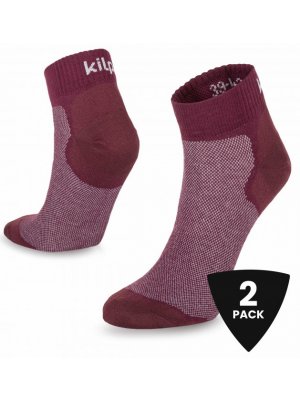 Sportovní ponožky KILPI 2P MINIMIS-U RU0903KI TMAVĚ ČERVENÁ