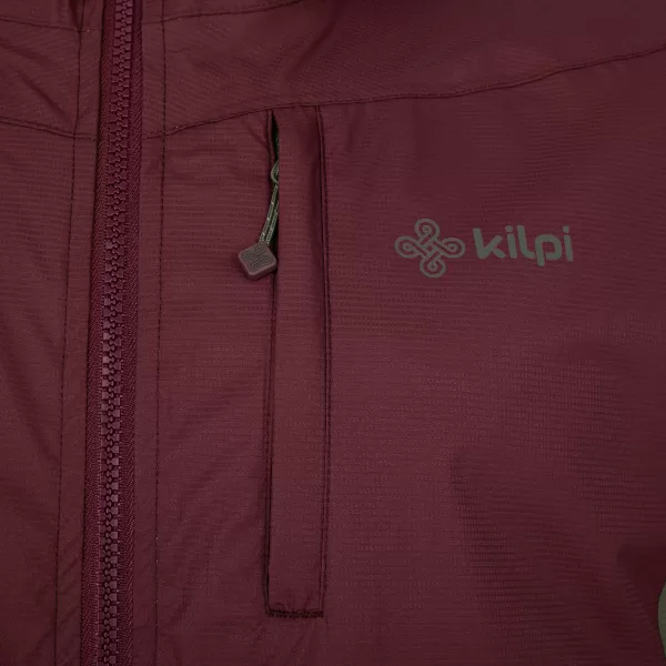  Pánská bunda KILPI SONNA-M RM0102KI TMAVĚ ČERVENÁ 