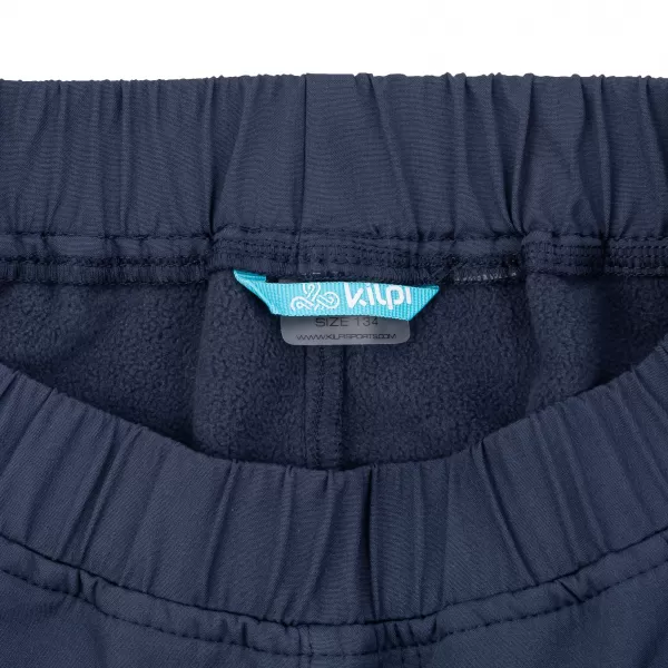  Dětské softshellové kalhoty KILPI RIZO-J SJ0405KI TMAVĚ MODRÁ 