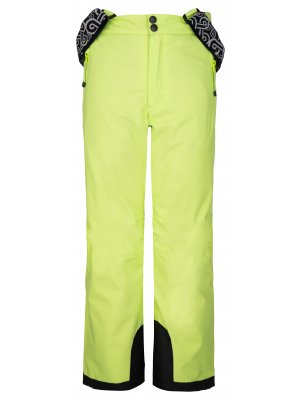 Dětské lyžařské kalhoty KILPI GABONE-J SJ0403KI SVĚTLE ZELENÁ