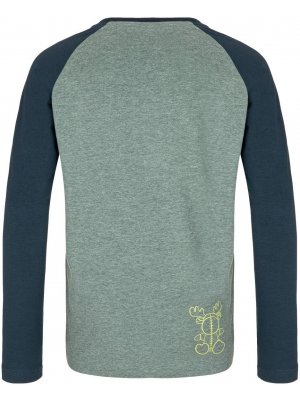 Chlapecké triko s dlouhým rukávem KILPI SONIER-JB SJ0301KI TMAVĚ ZELENÁ