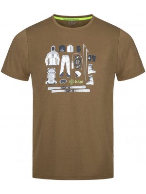 Pánské triko s krátkým rukávem KILPI TORNES-M SM0305KI TMAVĚ ZELENÁ