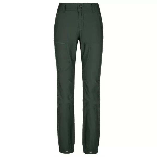  Dámské kalhoty KILPI JASPER-W SL0415KI TMAVĚ ZELENÁ 