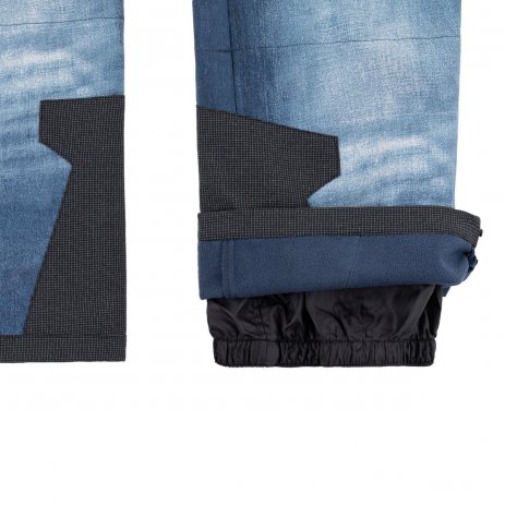  Pánské softshellové kalhoty KILPI JEANSO-M SM0408KI TMAVĚ MODRÁ 