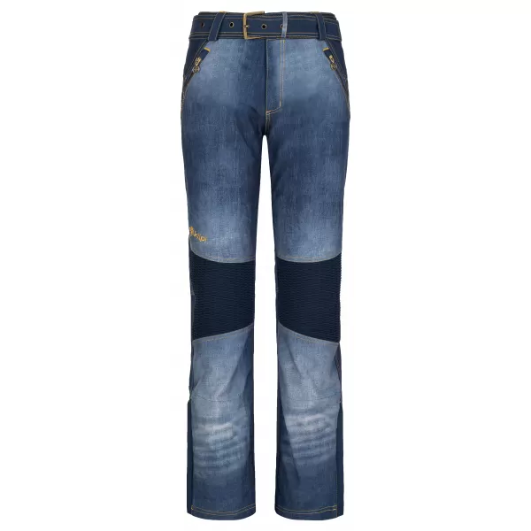  Dámské softshellové kalhoty KILPI JEANSO-W SL0409KI MODRÁ 