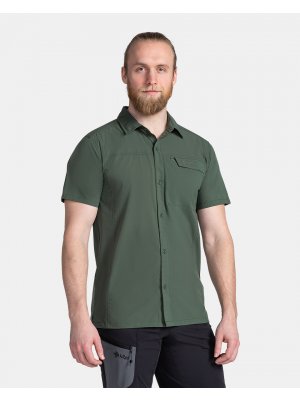 Pánská košile KILPI BOMBAY-M TM0303KI TMAVĚ ZELENÁ