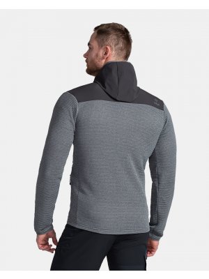 Pánská fleece mikina KILPI TANALI-M TM0202KI TMAVĚ ŠEDÁ